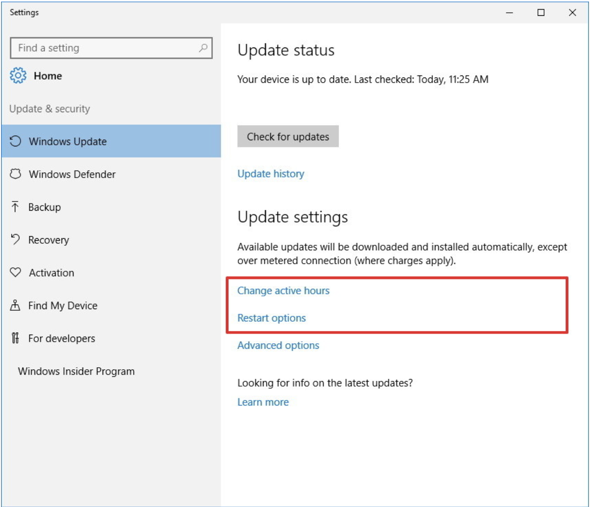 Device date. Windows 10 update settings. Update your status. Перезагрузка option плюс в виндовс. Refresh settings.